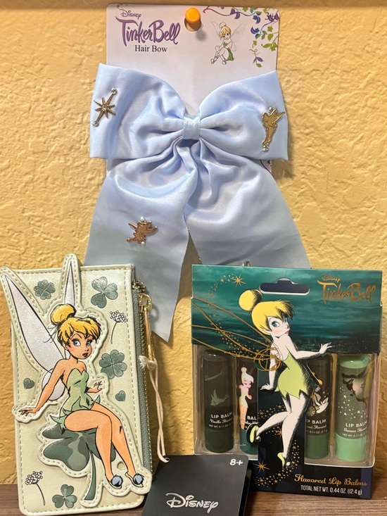 Handbags - Loungefly Tinker Bell  3 PCS Bundle w Loungefly Disney Zip Wallet in Mint Green